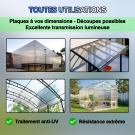 Tôle opale ondulée