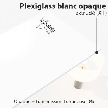 Plaque Plexiglass Blanc...