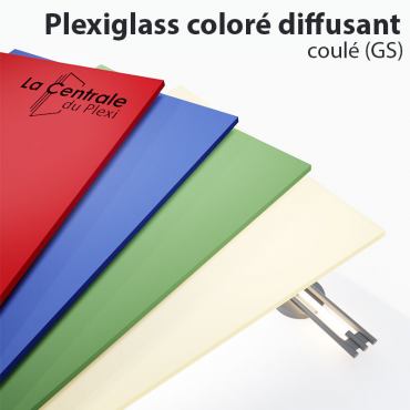 Plaque Plexiglass Coloré...