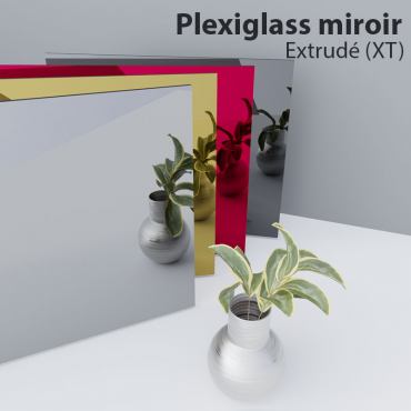 Plaque Plexiglass Miroir -...