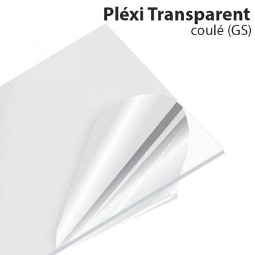Plaque Plexiglass transparent coulé GS
