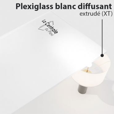 Plaque Plexiglass Blanc...
