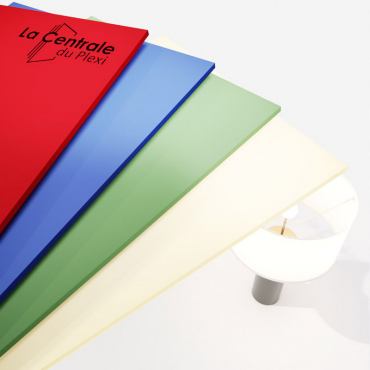 Plexiglass coloré sur mesure