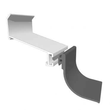 Bavette raccord mural - Alu...