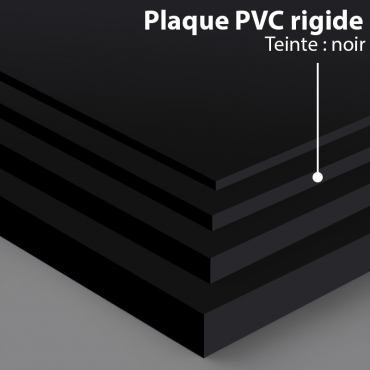 Plaque PVC Rigide Noir