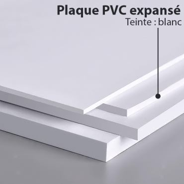 Plaque PVC Expansé Blanc